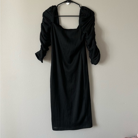 BLACK HALO FANG SHEATH MIDI DRESSES Black 8 - Picture 2 of 4